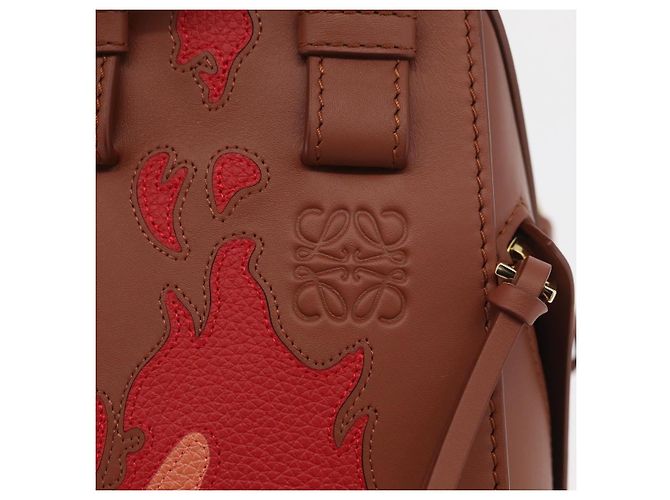 Hammock LOEWE - Ghibli Calcifer Castello Errante Amaca in Pelle 2way Auth 167155SM Marrone D'oro - vista 21