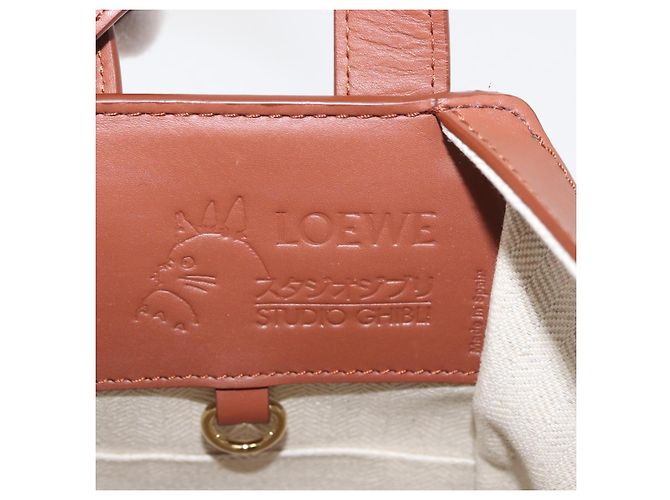 Hammock LOEWE - Ghibli Calcifer Castello Errante Amaca in Pelle 2way Auth 167155SM Marrone D'oro - vista 23