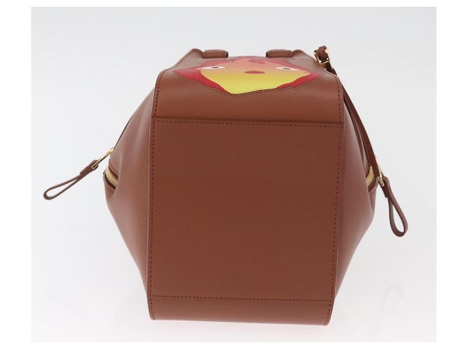 Hammock LOEWE - Ghibli Calcifer Castello Errante Amaca in Pelle 2way Auth 167155SM Marrone D'oro - vista 5