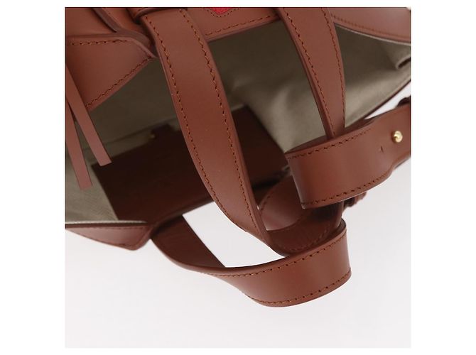 Hammock LOEWE - Ghibli Calcifer Castello Errante Amaca in Pelle 2way Auth 167155SM Marrone D'oro - vista 7