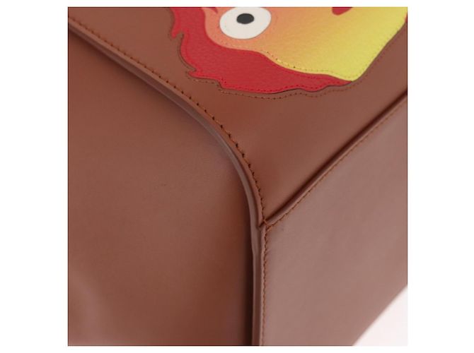 Hammock LOEWE - Ghibli Calcifer Castello Errante Amaca in Pelle 2way Auth 167155SM Marrone D'oro - vista 9