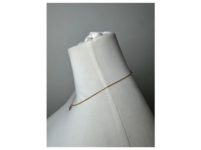Collana Vintage Courreges Placcata Oro Oro Bianco D'oro - vista 2