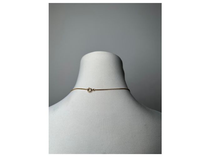Collana Vintage Courreges Placcata Oro Oro Bianco D'oro - vista 3