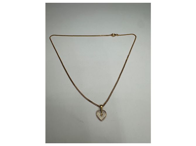 Collana Vintage Courreges Placcata Oro Oro Bianco D'oro - vista 5