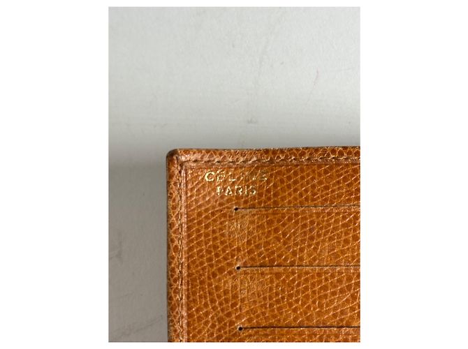Céline Vintage Celine Paris Snake Emblossed Long Leather wallet Brown - view 4