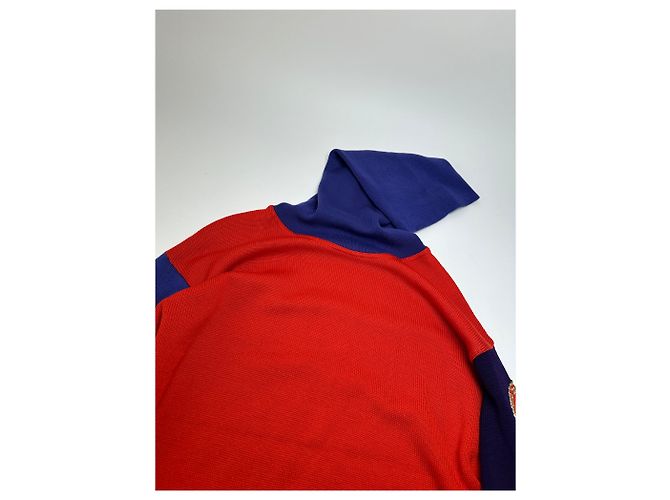 Vintage Gianni Versace Rollkragenpullover M Rot Blau Schwarz Mehrfarben - Ansicht 6