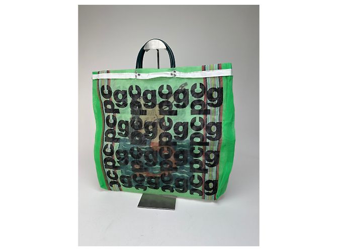 Comme Des Garcons Vintage Comme Des Garçons Polyester Tragetasche grün schwarz - Ansicht 13