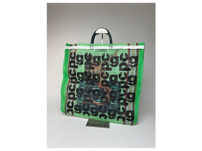 Comme Des Garcons Vintage Comme Des Garçons Polyester Tragetasche grün schwarz - Ansicht 2