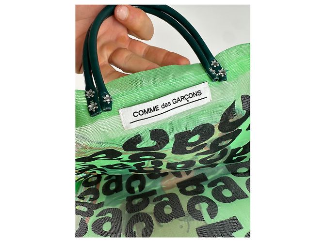 Comme Des Garcons Vintage Comme Des Garçons Polyester Tragetasche grün schwarz - Ansicht 4