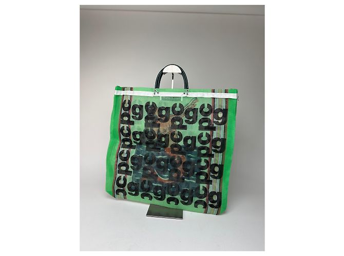 Comme Des Garcons Vintage Comme Des Garçons Polyester Tragetasche grün schwarz - Ansicht 7