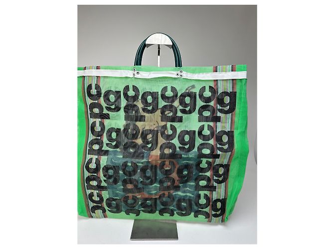 Comme Des Garcons Vintage Comme Des Garçons Polyester Tragetasche grün schwarz - Ansicht 9