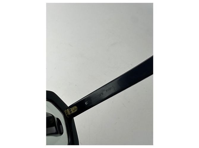 Vintage Givenchy Übergroße Sonnenbrille Schwarz Blau - Ansicht 5