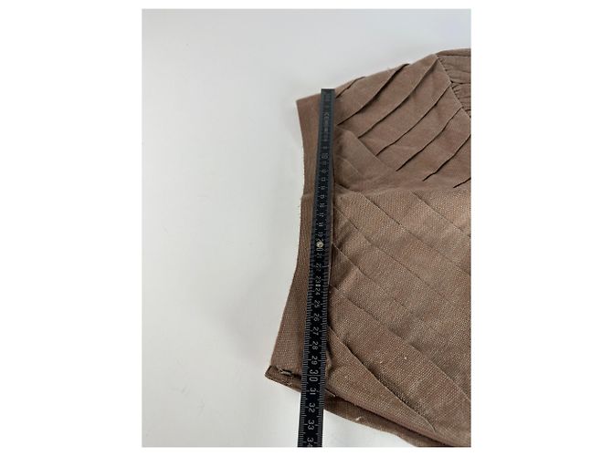 Gonna in lana vintage Dior Marrone M - vista 10