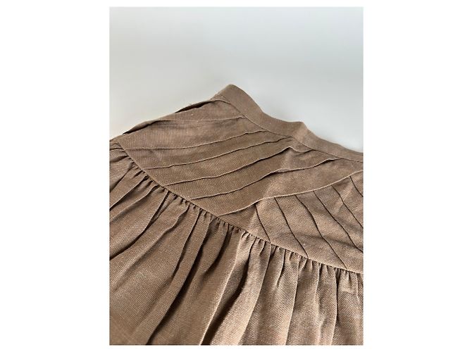 Gonna in lana vintage Dior Marrone M - vista 5