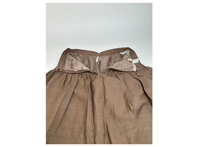 Gonna in lana vintage Dior Marrone M - vista 6