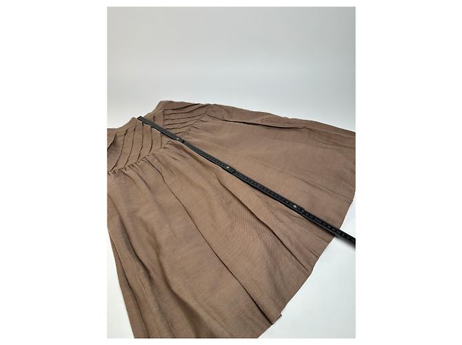 Gonna in lana vintage Dior Marrone M - vista 9