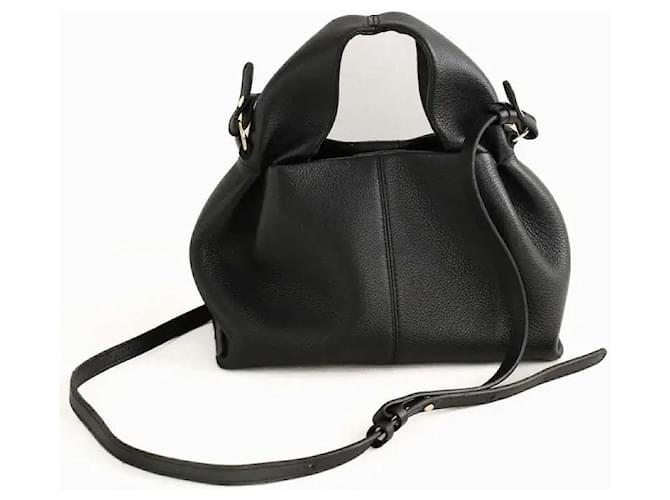 Polène Borsa a tracolla nera Nero - vista 3