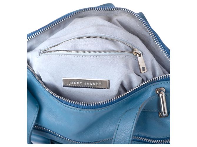 Bolsa Boston de couro com fivela dupla e bolsos Marc Jacobs Azul - vista 14