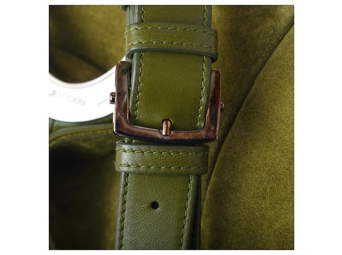 Borsa Hobo Sergio Rossi Verde - vista 11
