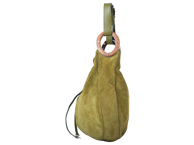 Borsa Hobo Sergio Rossi Verde - vista 2