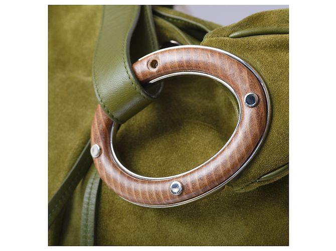 Borsa Hobo Sergio Rossi Verde - vista 8