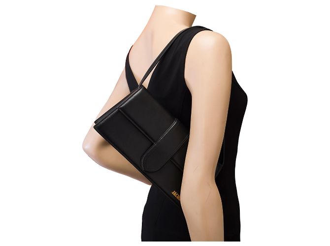 Borsa JACQUEMUS Le Bambino in Pelle Nera - 103415 Nero - vista 12