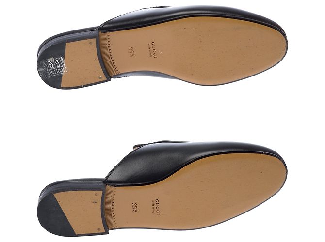 Scarpa GUCCI Princetown in Pelle Nera - 103414 Nero - vista 10
