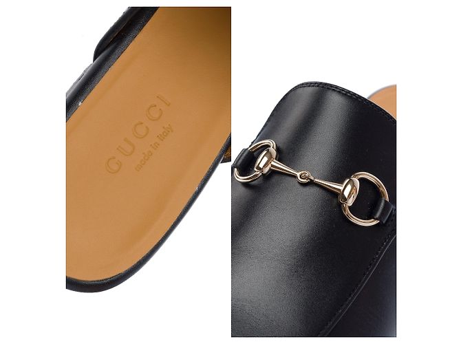 Scarpa GUCCI Princetown in Pelle Nera - 103414 Nero - vista 9