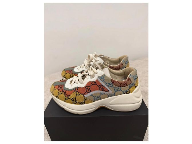 Sneakers Bassi Gucci GG Supreme Multicolori - vista 2