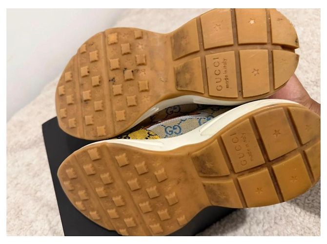 Sneakers Bassi Gucci GG Supreme Multicolori - vista 6