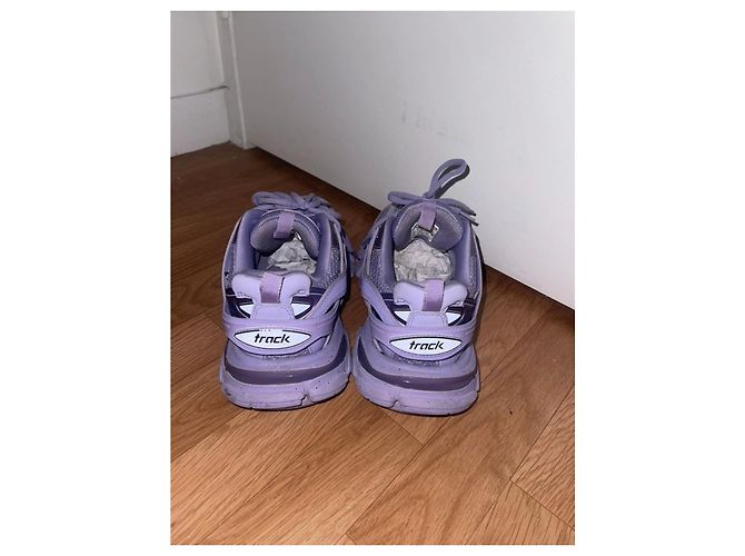 Tênis Balenciaga Track em couro e malha lilás Roxo - vista 6