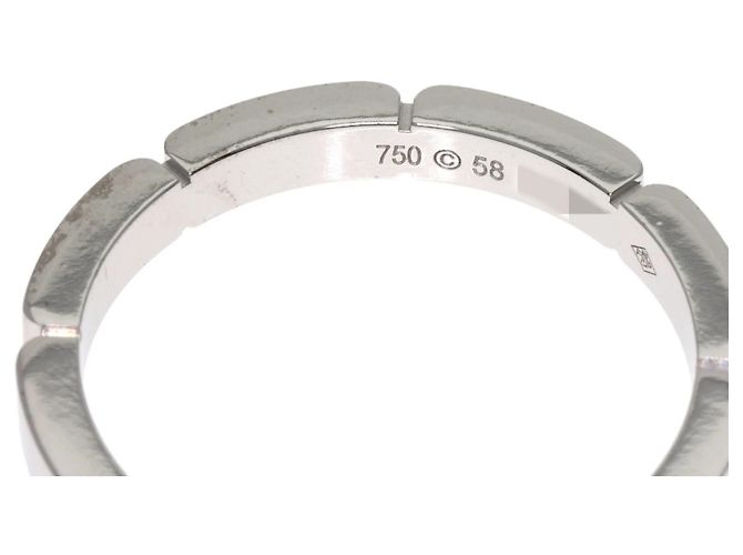 Anello Cartier Maillon Panthère #58 in oro bianco 18K - vista 8