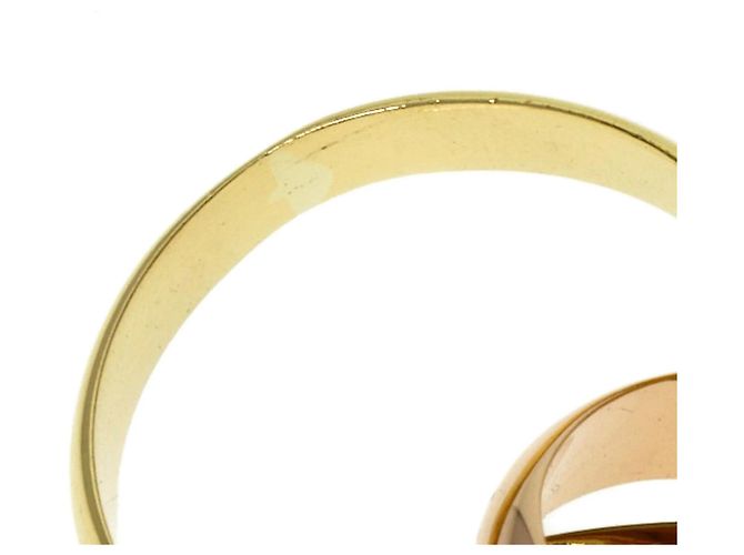 Anello in oro 18K Cartier Trinity Rosa Bianco Giallo - vista 6