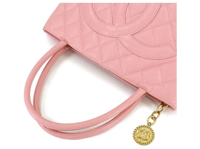 Classique Sac à main Médaillon Chanel Rose - vue 6