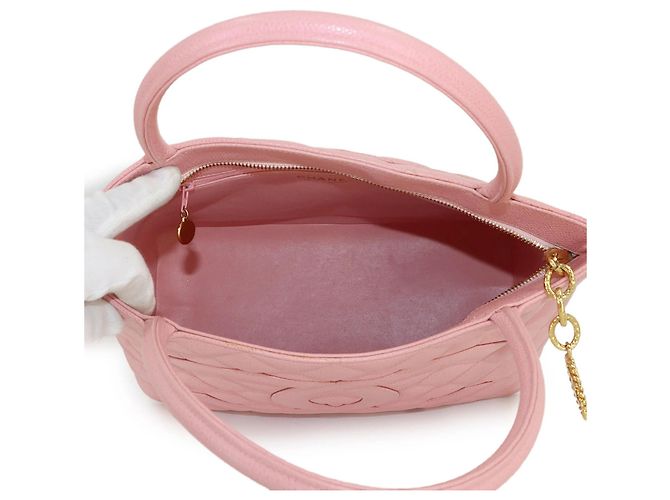 Classique Sac à main Médaillon Chanel Rose - vue 7