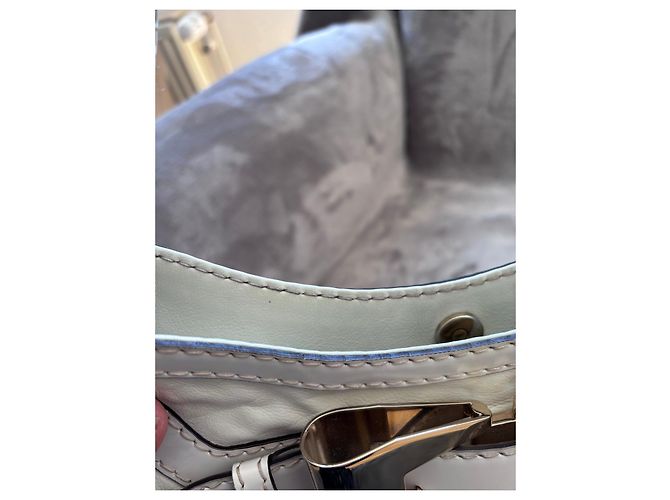 Bolsa de couro branca com fivela Gucci Branco - vista 17