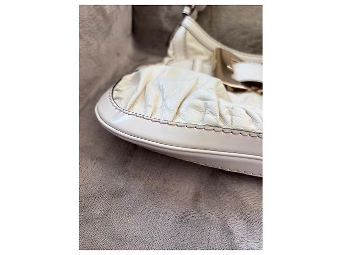 Bolsa de couro branca com fivela Gucci Branco - vista 4
