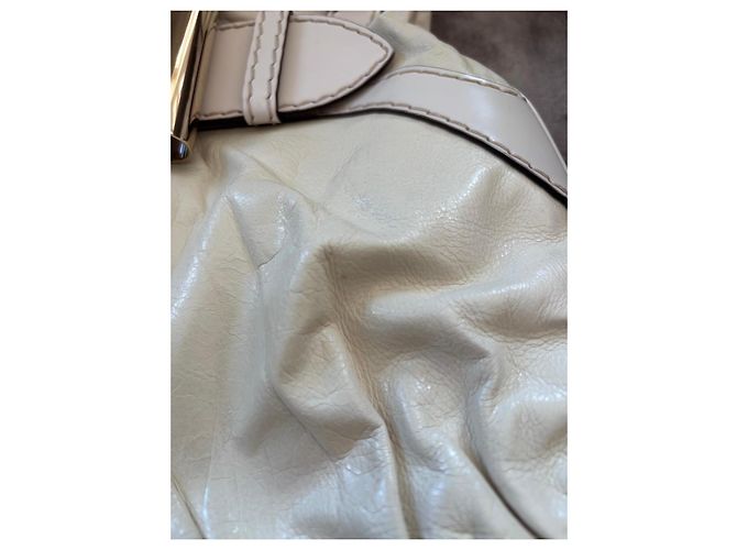 Bolsa de couro branca com fivela Gucci Branco - vista 5