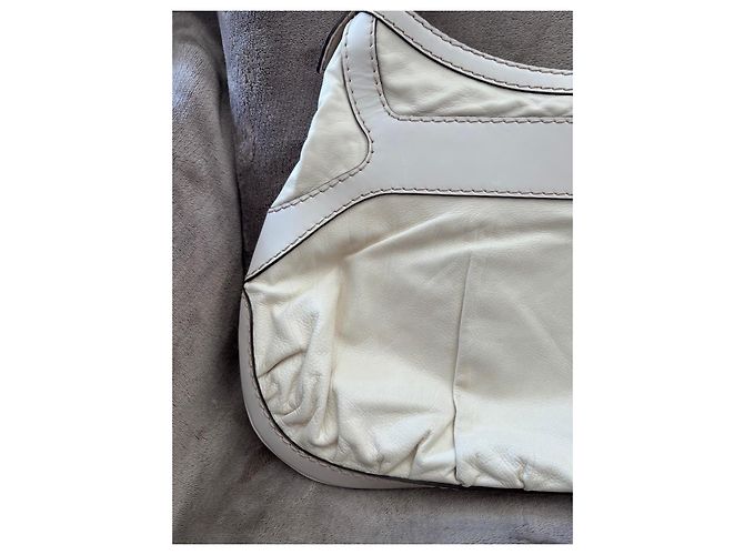Bolsa de couro branca com fivela Gucci Branco - vista 7