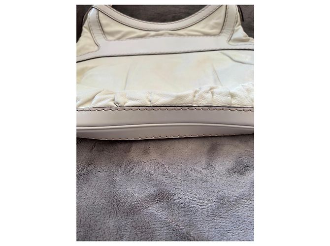 Bolsa de couro branca com fivela Gucci Branco - vista 9