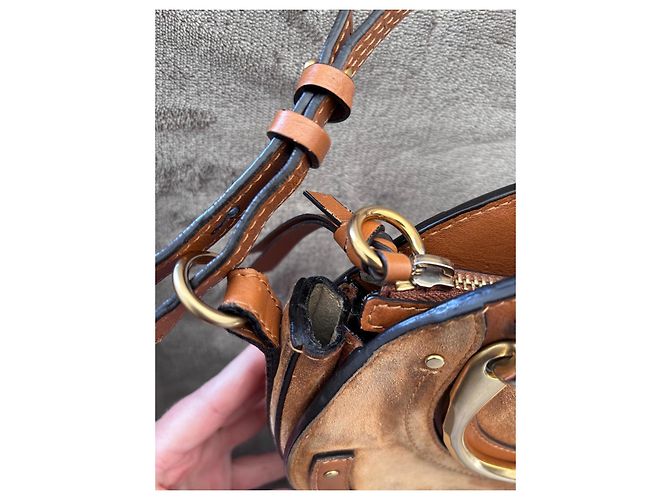 Chloé Bolsa Chloe Pixie em Couro e Camurça - vista 5