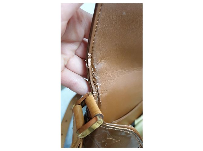 Borsa a spalla Thompson Street in vernice marrone Louis Vuitton usata - vista 10