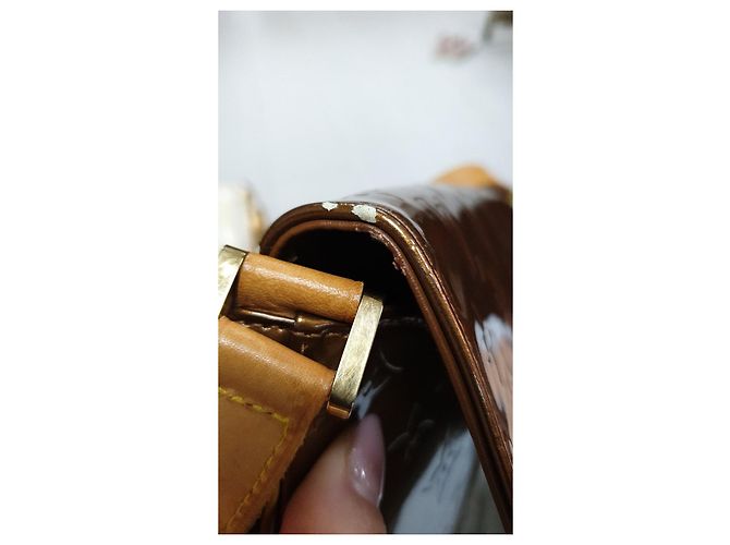 Borsa a spalla Thompson Street in vernice marrone Louis Vuitton usata - vista 12