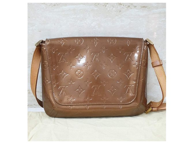 Borsa a spalla Thompson Street in vernice marrone Louis Vuitton usata - vista 2