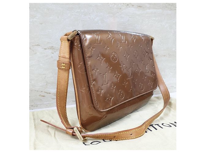 Borsa a spalla Thompson Street in vernice marrone Louis Vuitton usata - vista 3