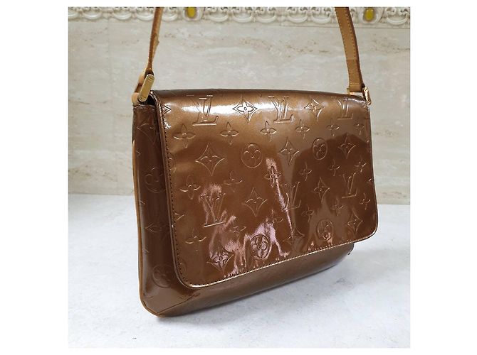 Borsa a spalla Thompson Street in vernice marrone Louis Vuitton usata - vista 7