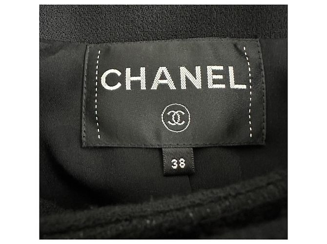 CHANEL 19A Black Wool Jacket Blazer  Sz.38 Pre-Owned - view 3
