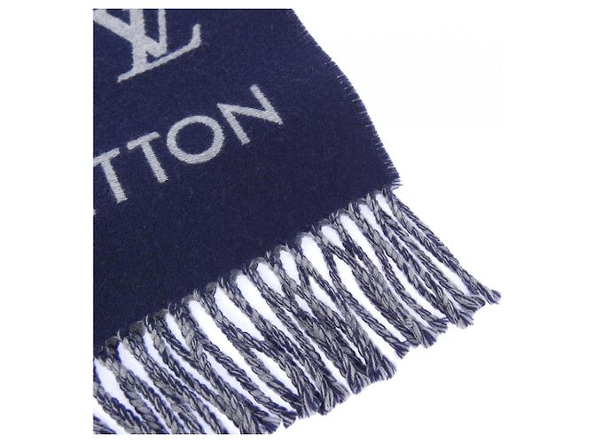 Louis Vuitton Monogram Schal Braun Marineblau - Ansicht 2