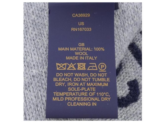 Louis Vuitton Monogram Schal Braun Marineblau - Ansicht 3
