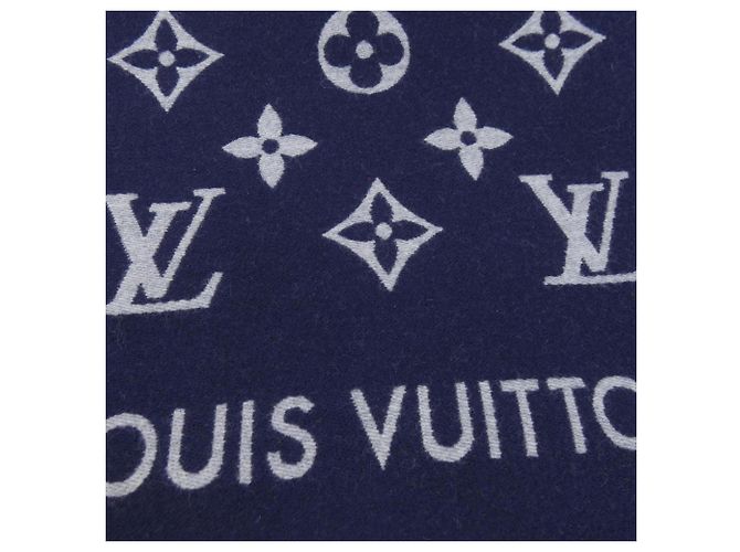 Louis Vuitton Monogram Schal Braun Marineblau - Ansicht 4